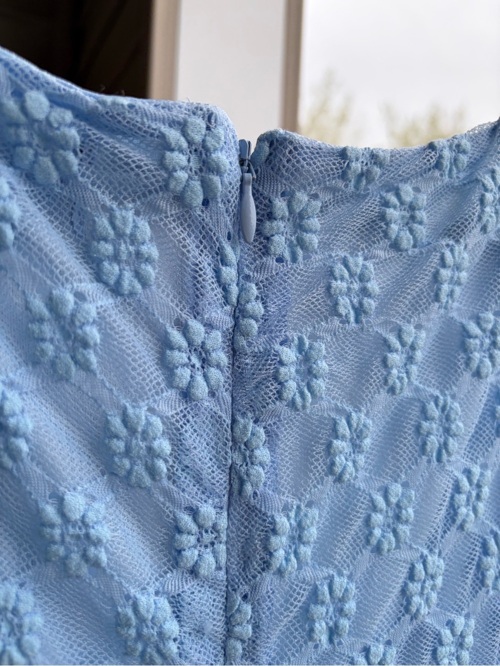 🆕🦋Bardot Adoni Lace Maxi Dress Blue Bodycon Cornflower Bridgerton Style Size M 6 - Picture 8 of 17